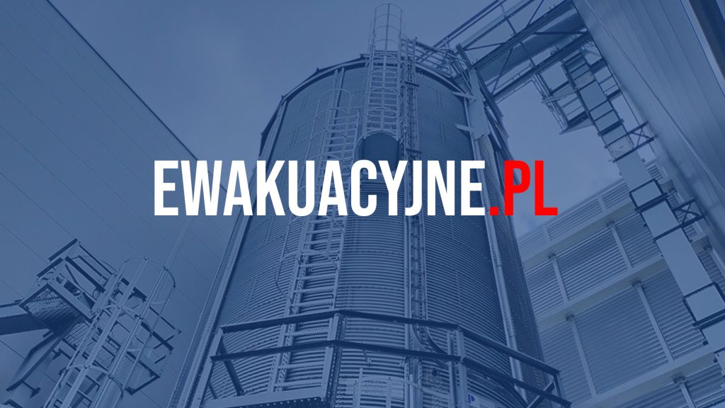 Drabiny ewakuacyjne. Polski Producent. Drabiny pionowe z koszem.