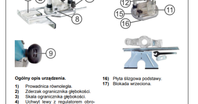 Frezarka górnowrzecionowa – poznaj budowę i funkcje kluczowych elementów. Dowiedz się, jak działa i do czego służą poszczególne części urządzenia.